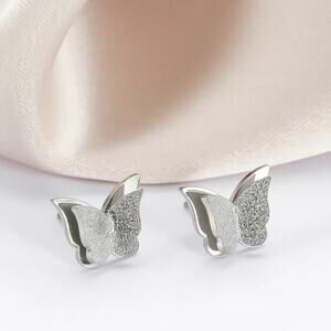 Stainless Steel Butterfly Earrings